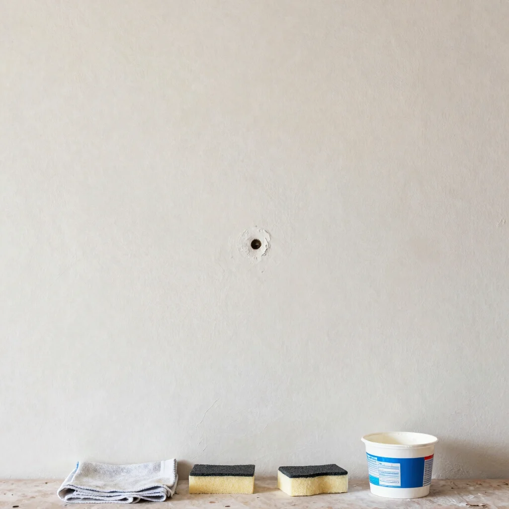 Tapar un agujero pequeño en la pared
